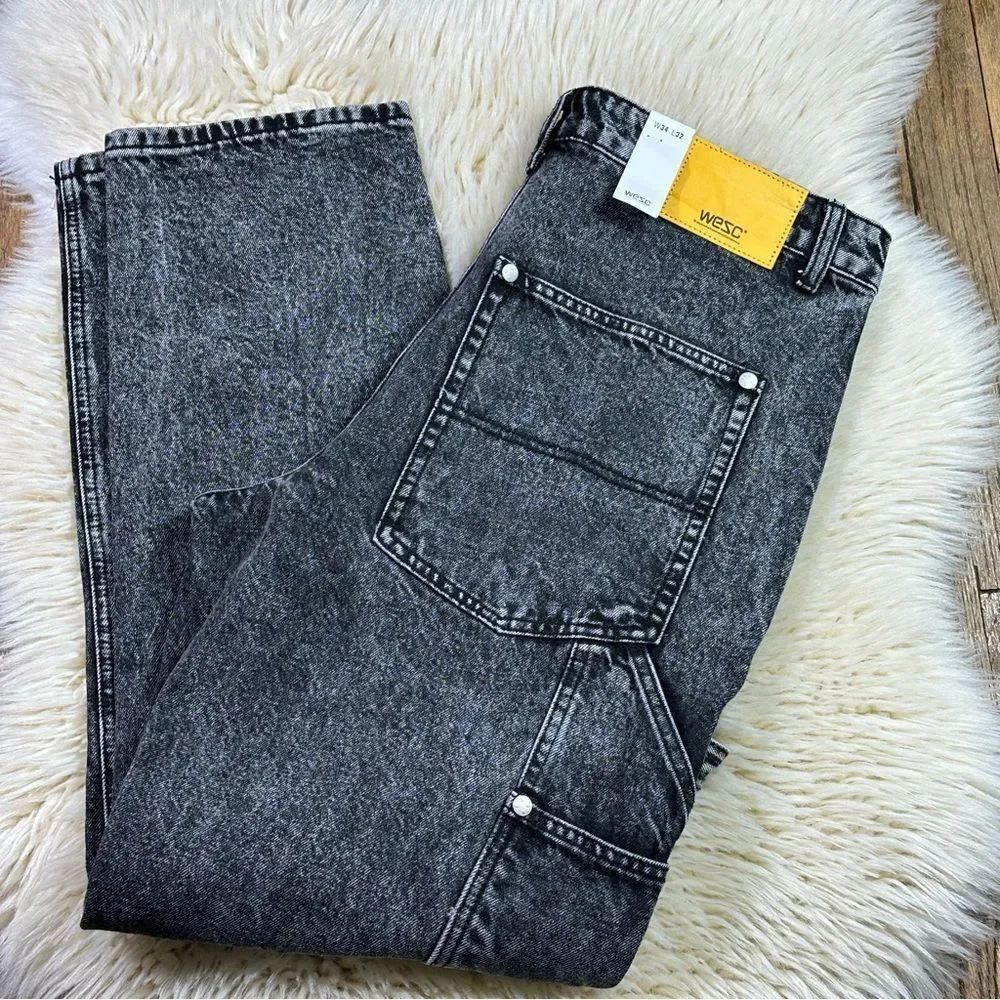 WESC Black Denim Jeans W34 L32 Men’s Streetwear